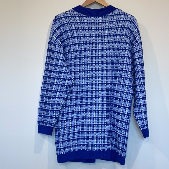 Aritzia Babaton Lacer Cardigan Cornflower/Dark Glimmer - Picture 9 of 11